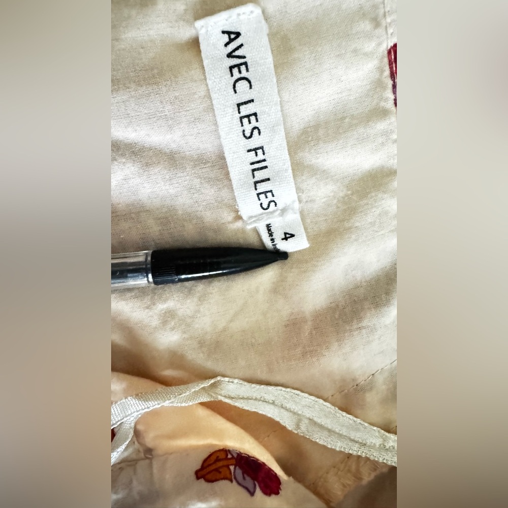 Avec Les Filles Women's Cotton Mixed-Print Mini Dress - Sunset Mul size 4. P-24 - Picture 14 of 16